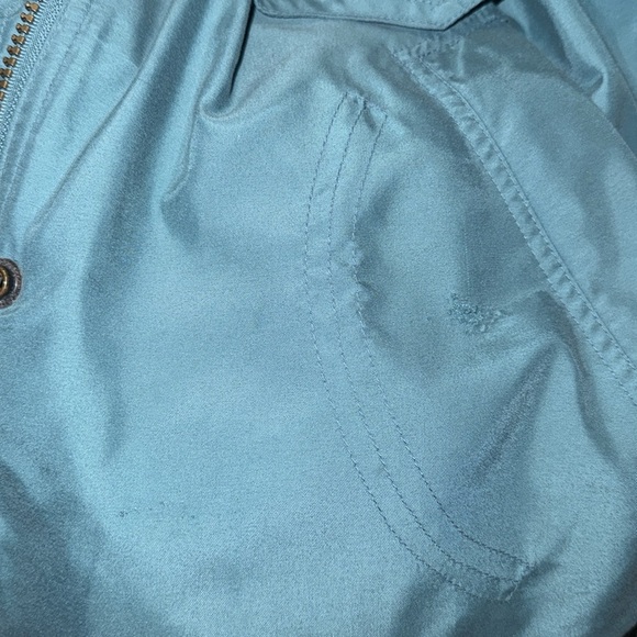 London Fog turquoise winter coat with removable hood and removable lining - Picture 11 of 11